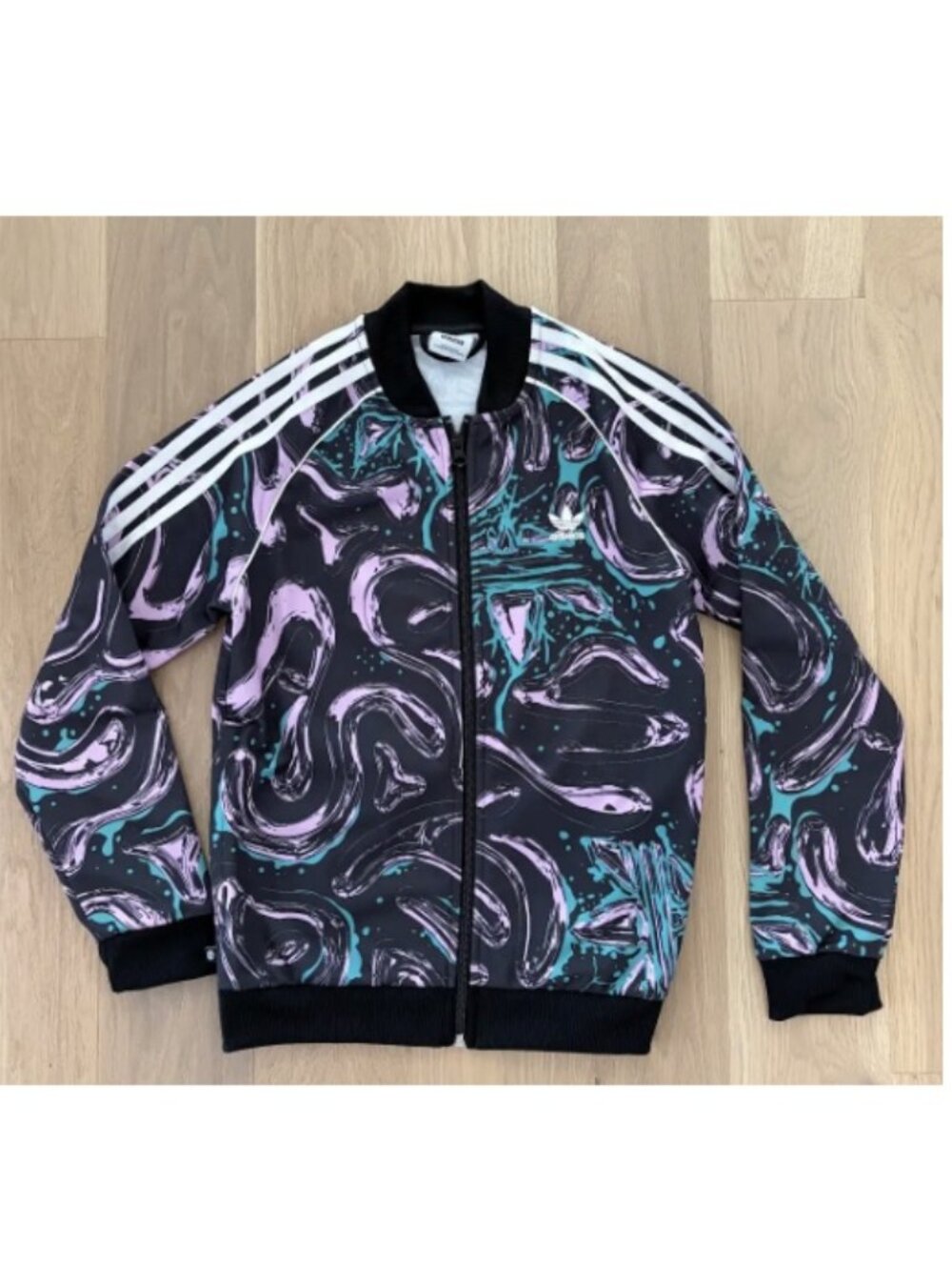 Adidas Originals Kids Printed Track Jacket 3-Stripes 11-12Y